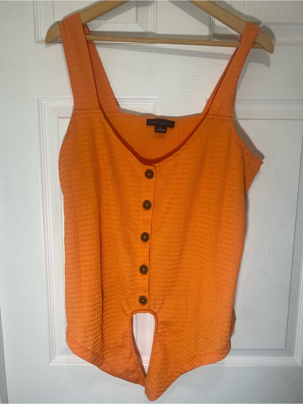 Bundle Sanctuary XL NWOT Orange & Pink Button-Front Tie Camisole